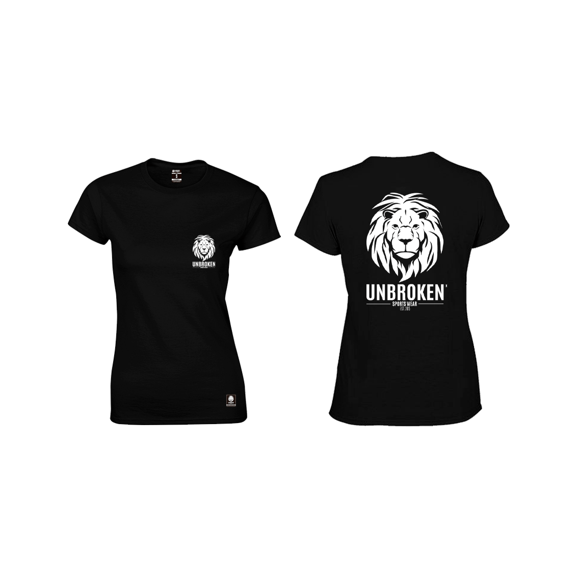 Unbroken Lion classic Black Women - Unbroken Sports Wear 
