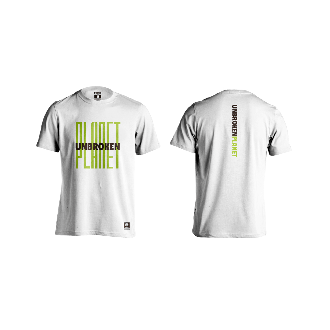 Camiseta Unbroken Green Planet White - Unbroken Sports Wear 