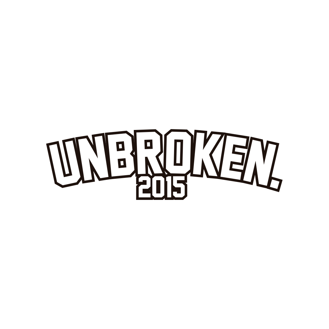 Sticker Unbroken 2015 coleccionable - Unbroken Sports Wear 