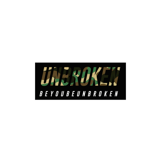 Sticker Unbroken Militar coleccionable - Unbroken Sports Wear 