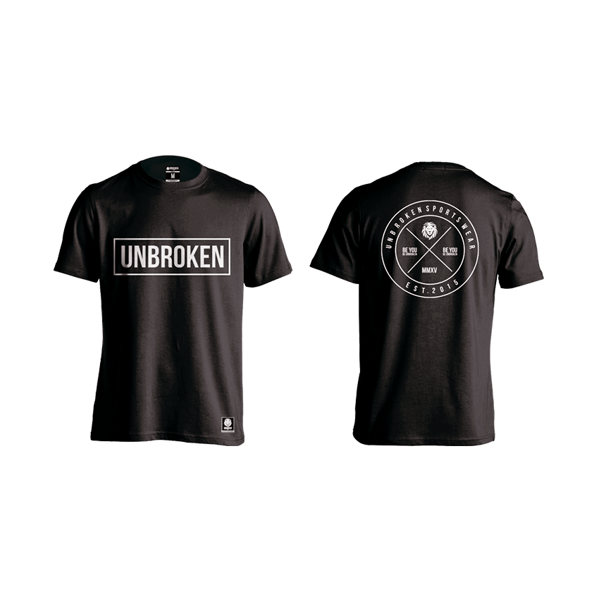 Camiseta Circle black Hombre Unbroken - Unbroken Sports Wear 
