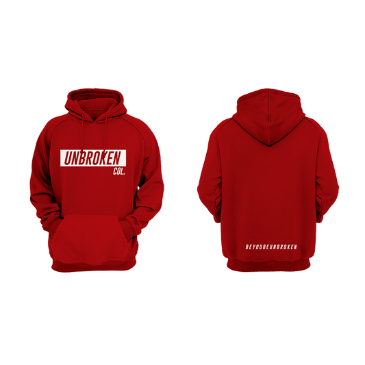 Hoodie Unbroken col red - Unbroken Sports Wear 