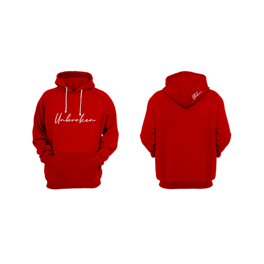 Hoodie Unbroken Red elegance - Unbroken Sports Wear 