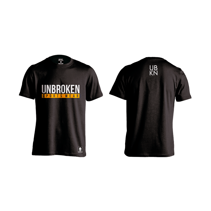 Camiseta Yellow Black Hombre Unbroken - Unbroken Sports Wear 